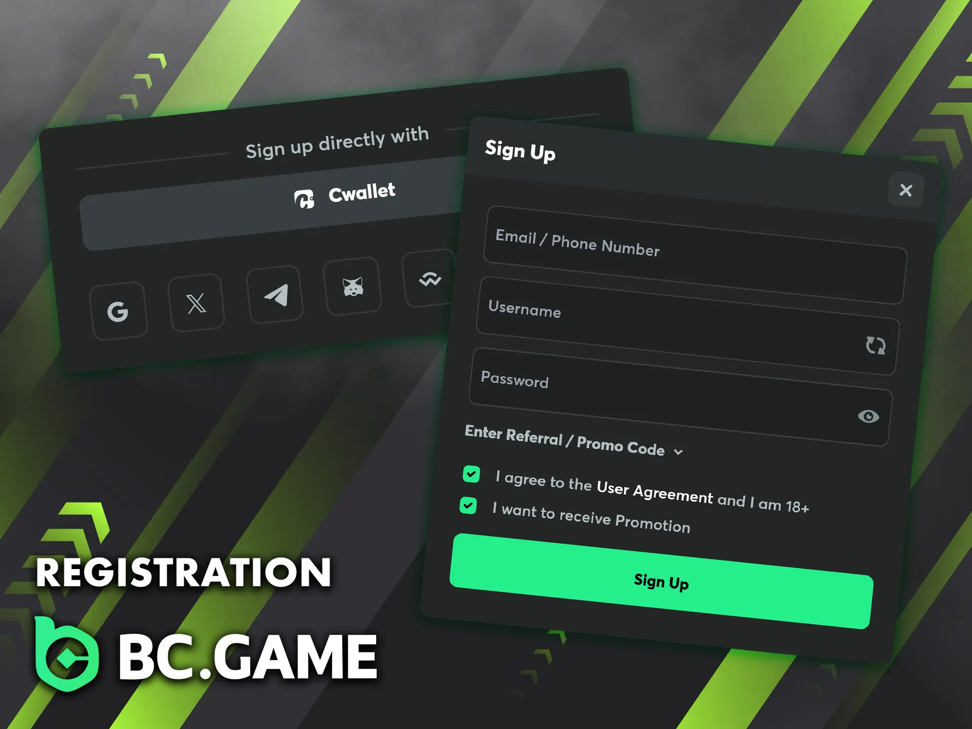 Create your BC Game account hassle-free by following these instructions.