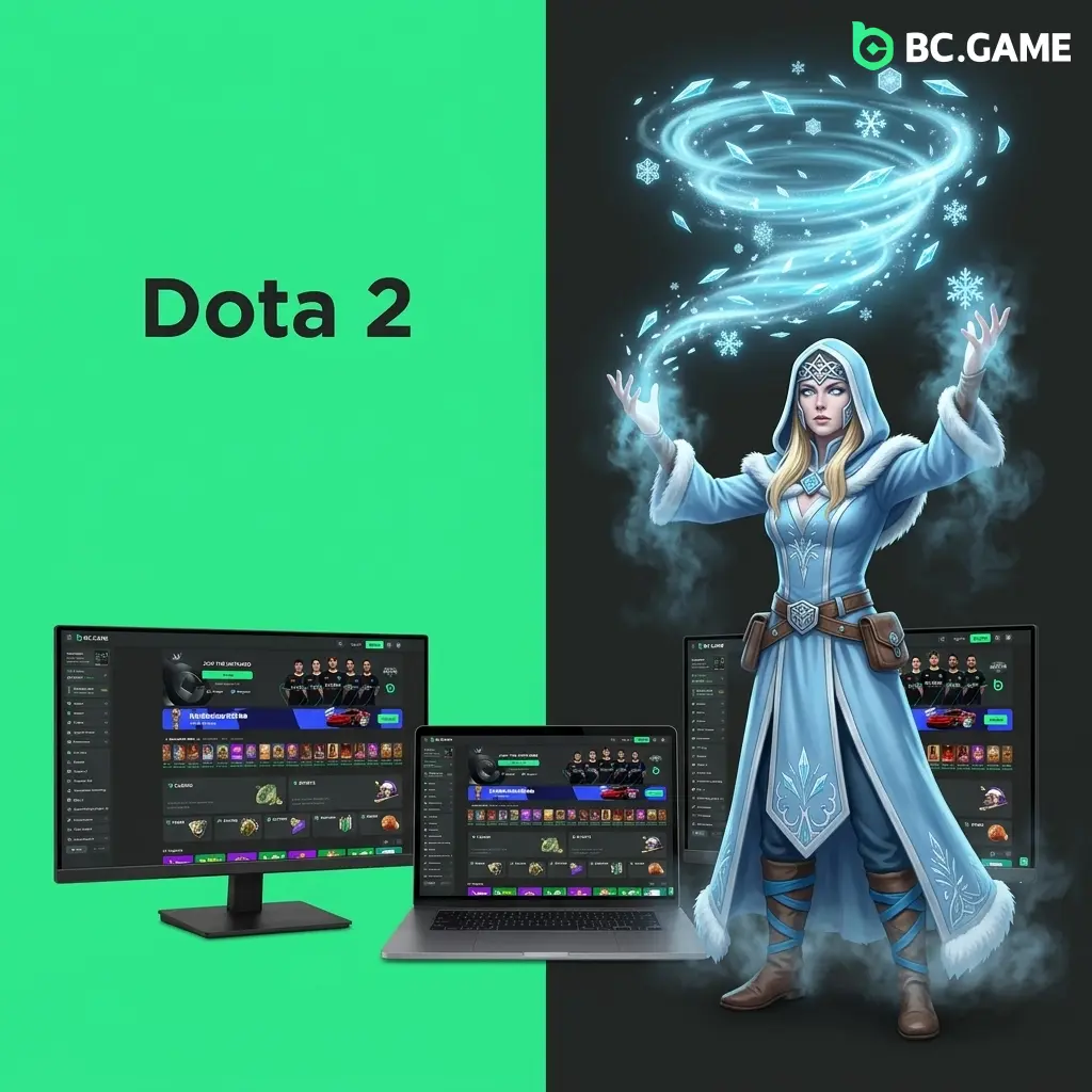 Dota 2 esports betting on BC Game with live odds for tournaments like The International and ESL One