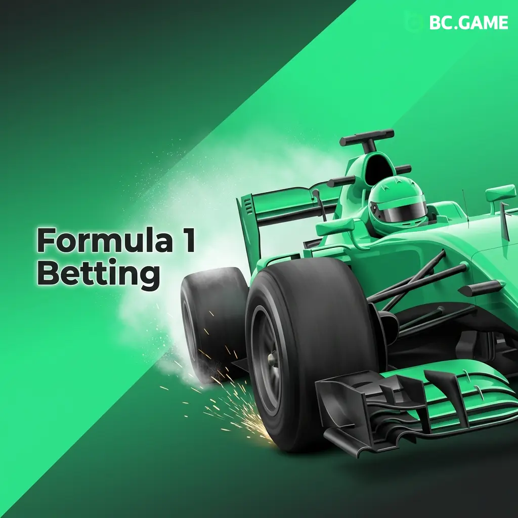 Formula 1 betting markets on BC Game covering race winner, pole position, fastest lap, and constructor championship odds