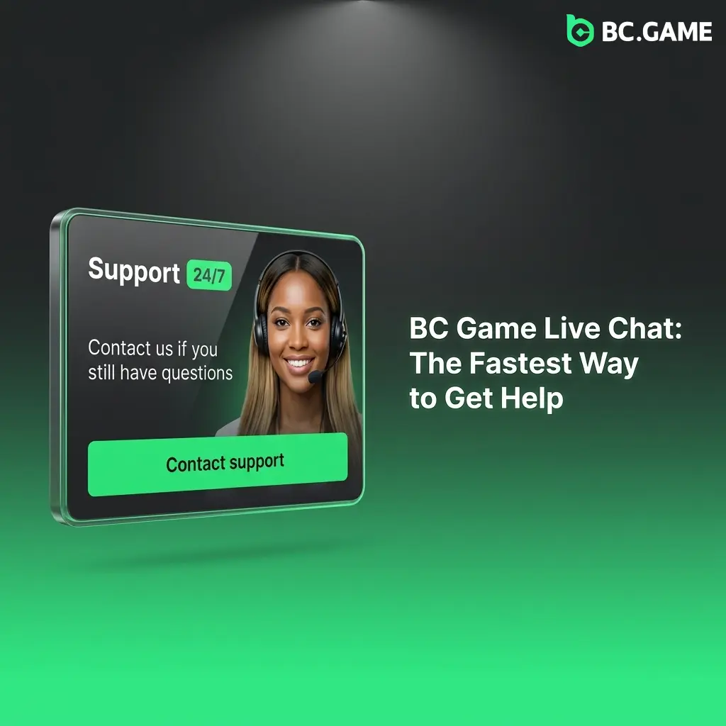 BC Game live chat support icon at bottom right corner of website for instant help within 5 minutes