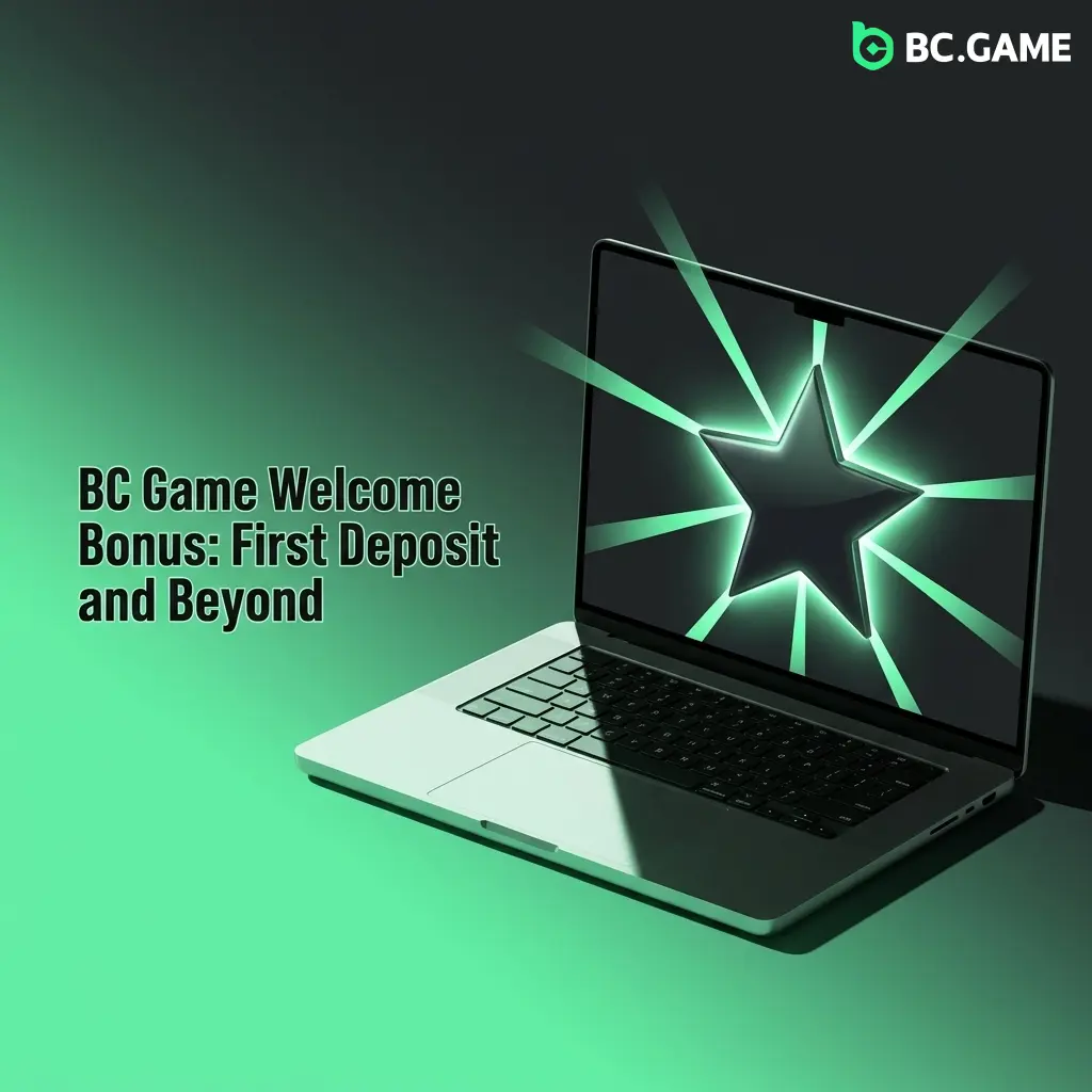 BC Game welcome bonus table showing four deposit tiers with rakeback percentages from 220% to 500% and 40x wagering requirements