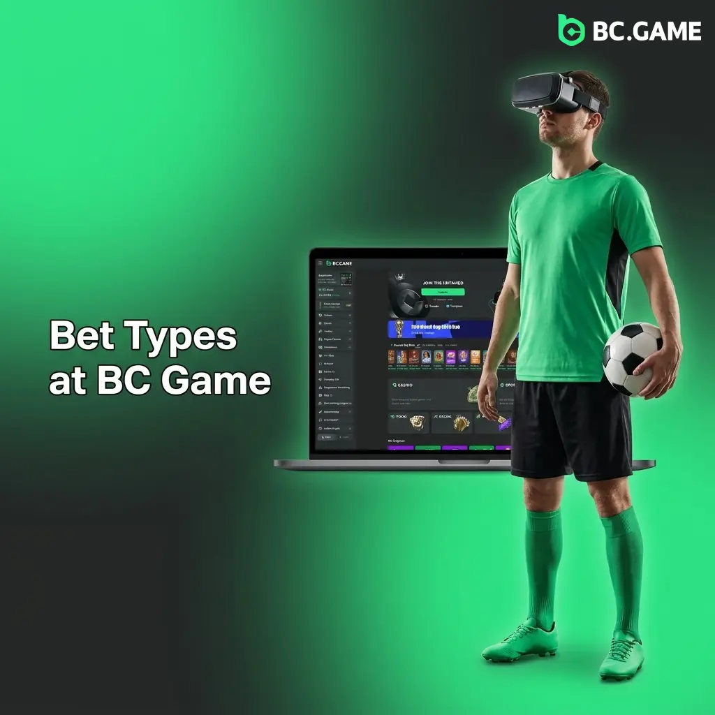 BC Game bet types including singles, accumulators, and system bets across cricket, football, and kabaddi sports