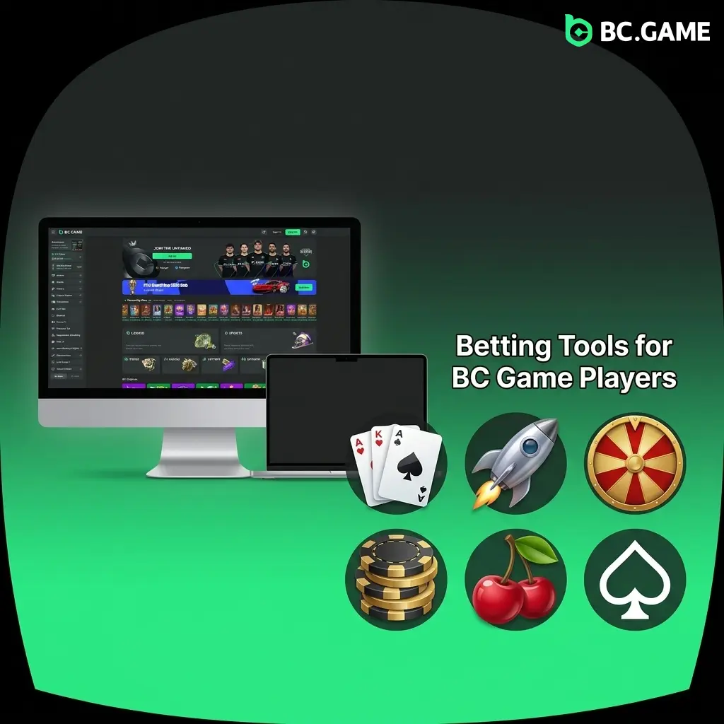 BC Game sportsbook betting tools including statistics, live streaming, Cash Out, Odds Boost, and Acca Insurance features