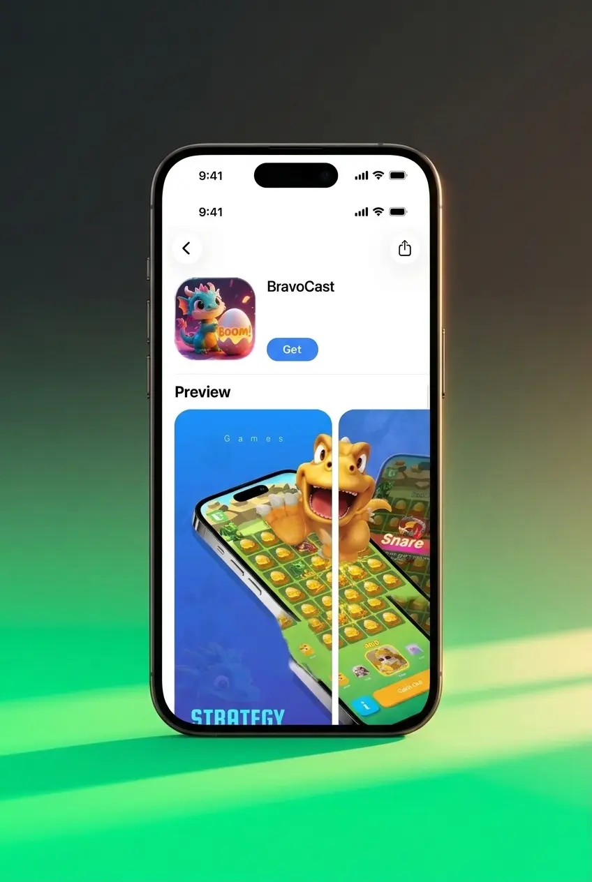 BC Game PWA installation steps on iPhone Safari showing Add to Home Screen process for iOS 14+