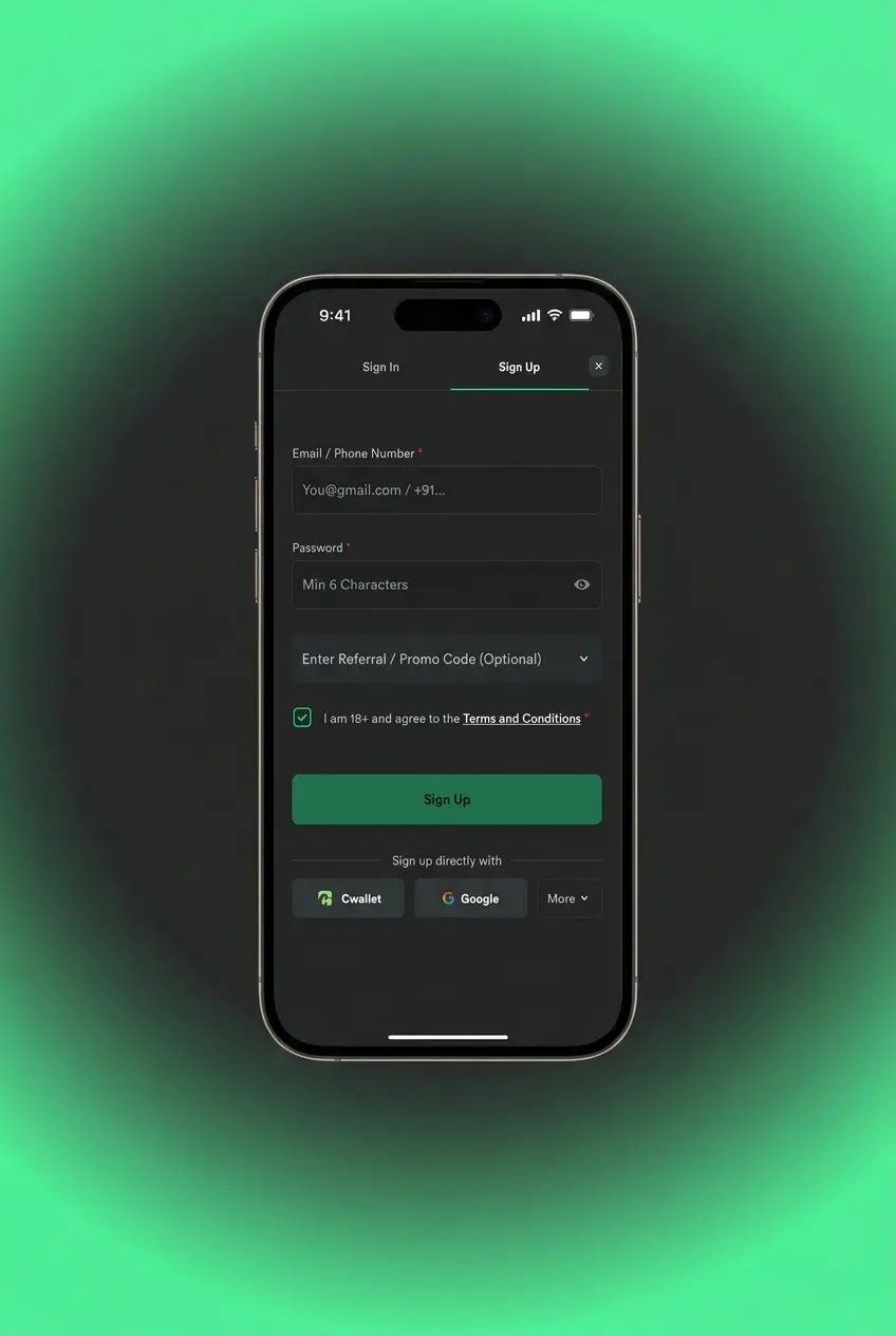 BC Game mobile app sportsbook showing step-by-step bet placement process on Android and iOS devices