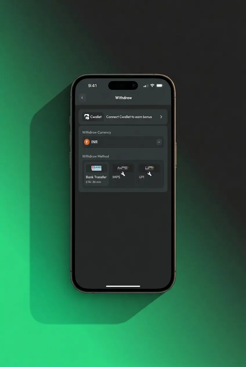 Step-by-step guide on how to withdraw money from BC Game using UPI, crypto, or other payment methods