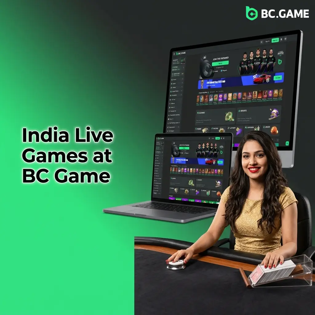 BC Game India live dealer games including Teen Patti, Andar Bahar, and Bollywood Roulette by Ezugi
