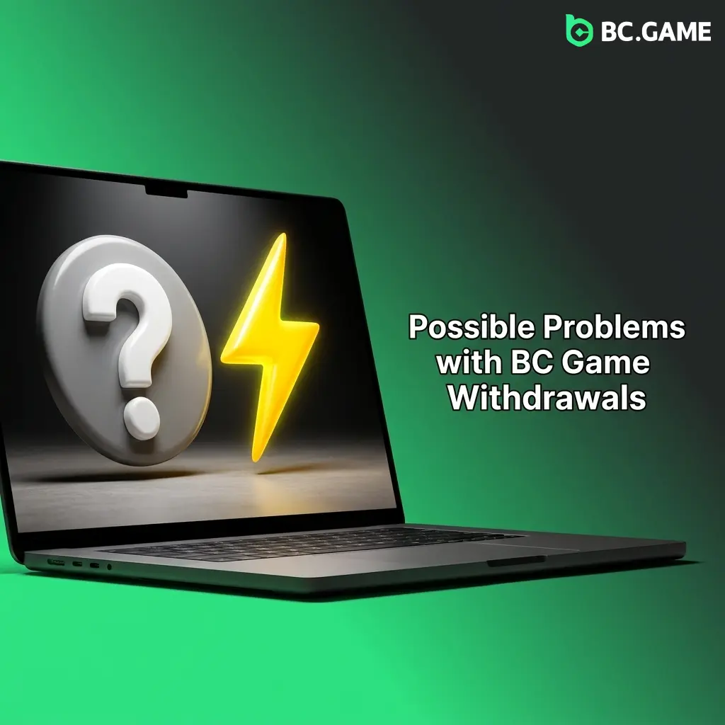 BC Game withdrawal issues including pending requests, KYC verification, wagering requirements, and account limits