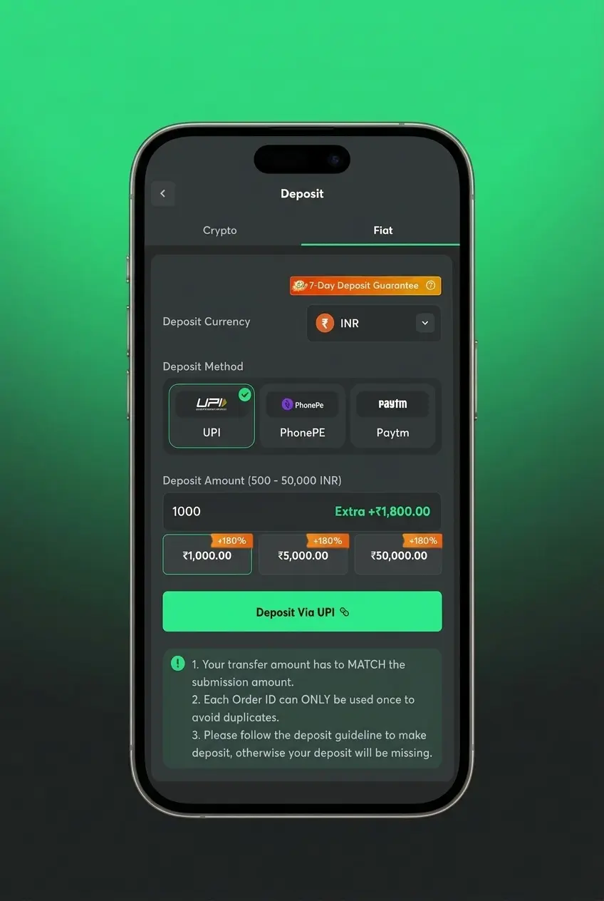 BC Game Casino registration steps for Indian players showing sign-up process with UPI, PhonePe, Paytm and crypto deposit options
